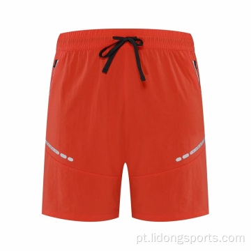 Shorts esportivos de ginástica masculina respirável